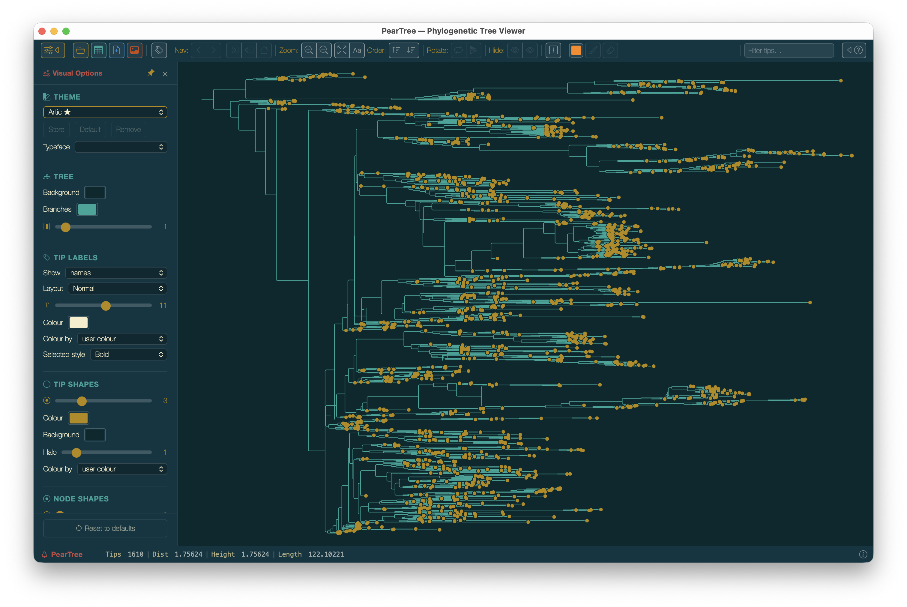 Using PearTree to visualize BEAST trees | BEAST Documentation
